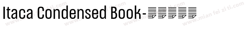 Itaca Condensed Book字体转换